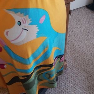 Very Vollbrach Monkey Jersey Dress, M, Vintage